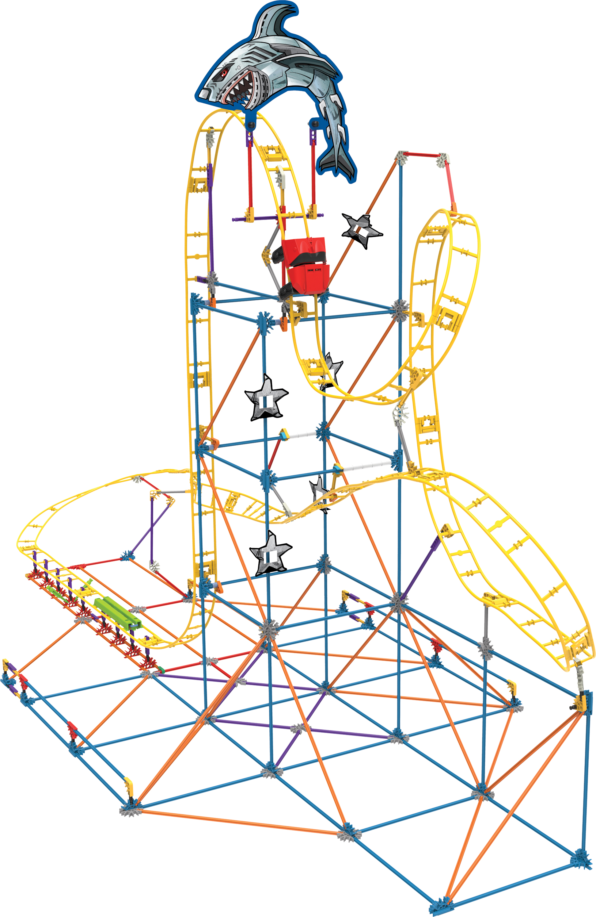 Knex Thrill Rides Mecha Bite Roller Coaster Building Set