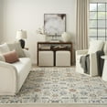 thumbnail image 3 of Nourison Home Allur All-over design Beige 7'10" x 9'10" Area Rug, Easy Cleaning, Non Shedding, Bed Room, Living Room, Dining Room, Kitchen (8x10), 3 of 10