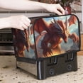 thumbnail image 7 of Pofeuu Ferocious Dragon Fury Print Universal Two Slice Toaster Cover,Dust Cover, Toaster Cover Bread Machine Cover Fits for Most Standard 2 Slice Toasters, 7 of 7