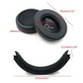 thumbnail image 5 of Earpads Soft Ear Pad Comfortable Earmuffs Headband Pad for XSX/XSS/XB1 Headphone Replacement Spare Part, 5 of 16
