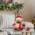thumbnail image 4 of Plush Christmas Doll - Cute Snowman Toy with Scarf, Soft Stuffed Holiday Gift for Kids, Party Exchange & Winter Home Décor,S, 4 of 5