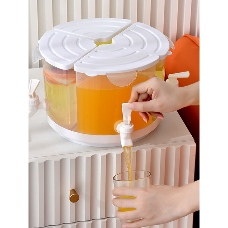 Beverage Dispenser 5L Pot Drinkware Container Faucet Juice Bucket for Home  Fridge Milk Beverage Dispenser with