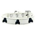 thumbnail image 1 of Skull Widget Dog Collar White Size 10, 1 of 1