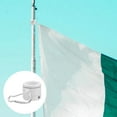 thumbnail image 2 of WUSUOWEI 1PC Stainless Steel Flag Pole Rings,Clips with Carabiner,Flag Pole Kit Parts Rotating Adjustable Fastener Flag Pole Swivel Ring for Anniversary,Holiday,Outside,Set of 2, 2 of 7