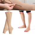 thumbnail image 2 of Seniors Premium Compression Zipper Open/Closed Toe Socks, 2 of 8