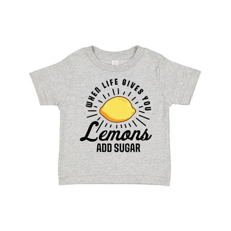 

Inktastic Summer when Life Gives You Lemons Add Sugar Gift Toddler Boy or Toddler Girl T-Shirt