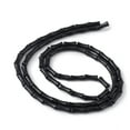 thumbnail image 2 of 20strands Opaque Glass Beads Strand Bamboo Stick Black 12x5mm Hole: 1.1mm about 64pcs/strand 31.50''(80cm) DIY, 2 of 3