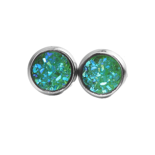 Sonducket Pendientes Gotas para los oídos de moda Pendientes con incrustaciones de diamantes de imitación de galvanoplastia fina Ropa, zapatos y accesorios Miscelánea Verde Sonducket AP009494-02B