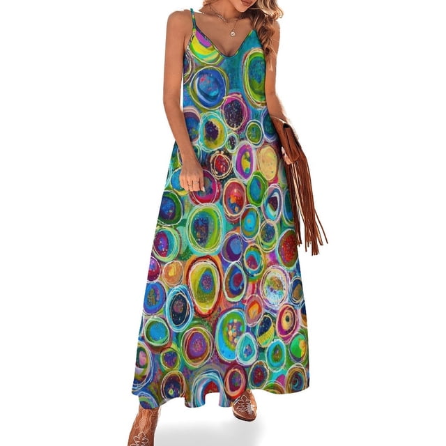 Descubra todos los tesoros del mundo Vestido sin mangas Vestido de noche Vestido elegante para mujer