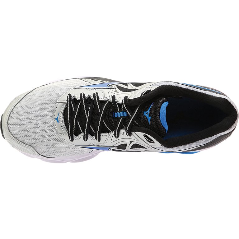 Mizuno Mens WAVE INSPIRE 14 MEN, SILVER / DIRECTOIRE BLUE  display picture 1