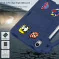 thumbnail image 2 of Kids Friendly Portable Tablet Case for iPad mini 7th Generation (A17 Pro) 2024 8.3" Case, EVA Foam Cute Pattern with Kickstand Cute Cartoon Shockproof PC Case for Apple iPad mini 2024 - Navyblue, 2 of 8