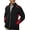 Black & Deep Red, variant on Men's Subzero Athletic Soft-Shell Full Zip Jacket (Small, Black & Deep Red)