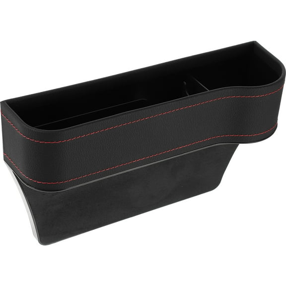 GOOHOCHY Car Seat Gap Filler Storage Car Seat Gap Filler Organizer Black 1Set