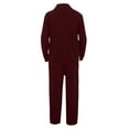 thumbnail image 5 of JHHLSF Men's Tracksuit 2 Piece Sweatshirt and Sweatpants Solid Color Zipper Pullover Joggers Sport Pant Set Sweat Winter Suit with Pockets Wine-b,M, 5 of 7