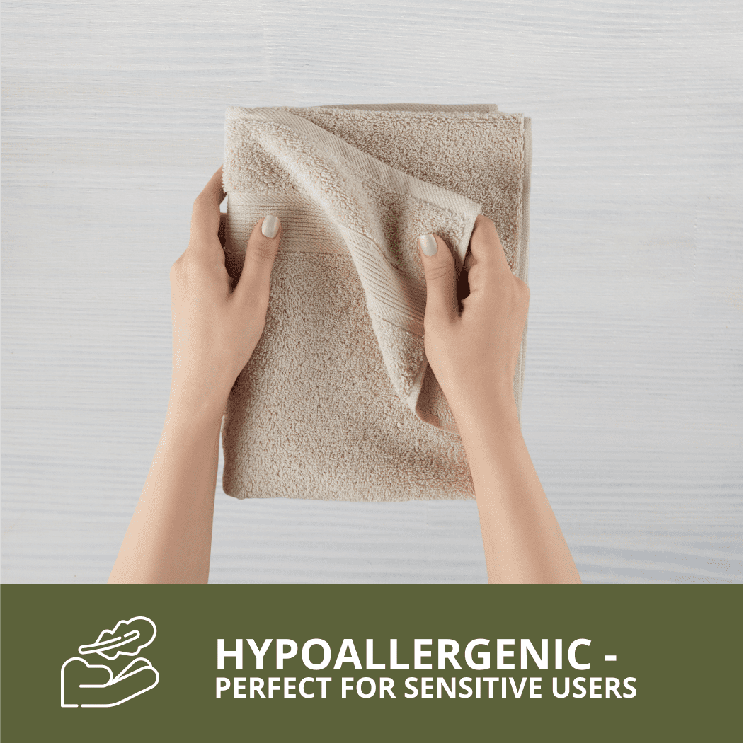 HOME ESSENTIALS 100% Cotton Luxury Turkish Wash Cloths and Bath Towels Set of 6, 600 GSM Lightweight Super Absorbent Travel Towels Pack, Quick Dry Towels for Spa, Hotel Bathroom Essentials, Beige