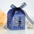 thumbnail image 4 of Amaiiu 50 Pieces Gift Boxes Snack Chocolate Cookie Package Holder Paper Decorative Atmospheres Packing Ribbon Hollow Container Blue, 4 of 8