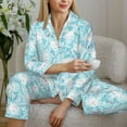 thumbnail image 6 of Uemuo Cute Rabbit Pattern Womens Pajama Sets,PJ Set for Women,Pajamas for Women Logo,Long Sleeve Pajama Set for Women,Soft Long Sleeve Top With Pants-XX-Large, 6 of 9
