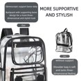 thumbnail image 6 of TRANSLINK Clear School Backpack Heavy Duty PVC Transparent Material and Ruggedly Reinforced Shoulder Straps, 6 of 9