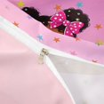 thumbnail image 4 of Castle Fairy Kawaii Bow Black Girl Duvet Cover King,Colorful Stars Print King Bedding,Pink Blue Green,1 Duvet Cover and 2 Pillowcases, 4 of 6