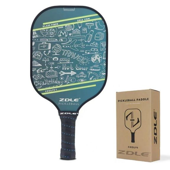 ZDLE Pickleball Paddle Pickleball Set Fiberglass Pickleball Paddles Polymer Honeycomb Core Pickle Ball Raquette Picklebll Racket Pickleball Equipment Outdoor Game Adult Family Pickleball Gift