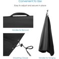 thumbnail image 3 of Funda para ahumador de 30 pulgadas, resistente, impermeable, para parrilla de carbón, resistente a la decoloración, compatible con Weber Char-Griller Akorn Kamado y más, 3 of 5