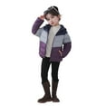 thumbnail image 2 of Puffer Jacket Boys Hooded Purple Jacket Boys Full-Zip Long Sleeve Lightweight Waterproof Jacket Kids Jacket for Kids 9-10 Years, 2 of 5