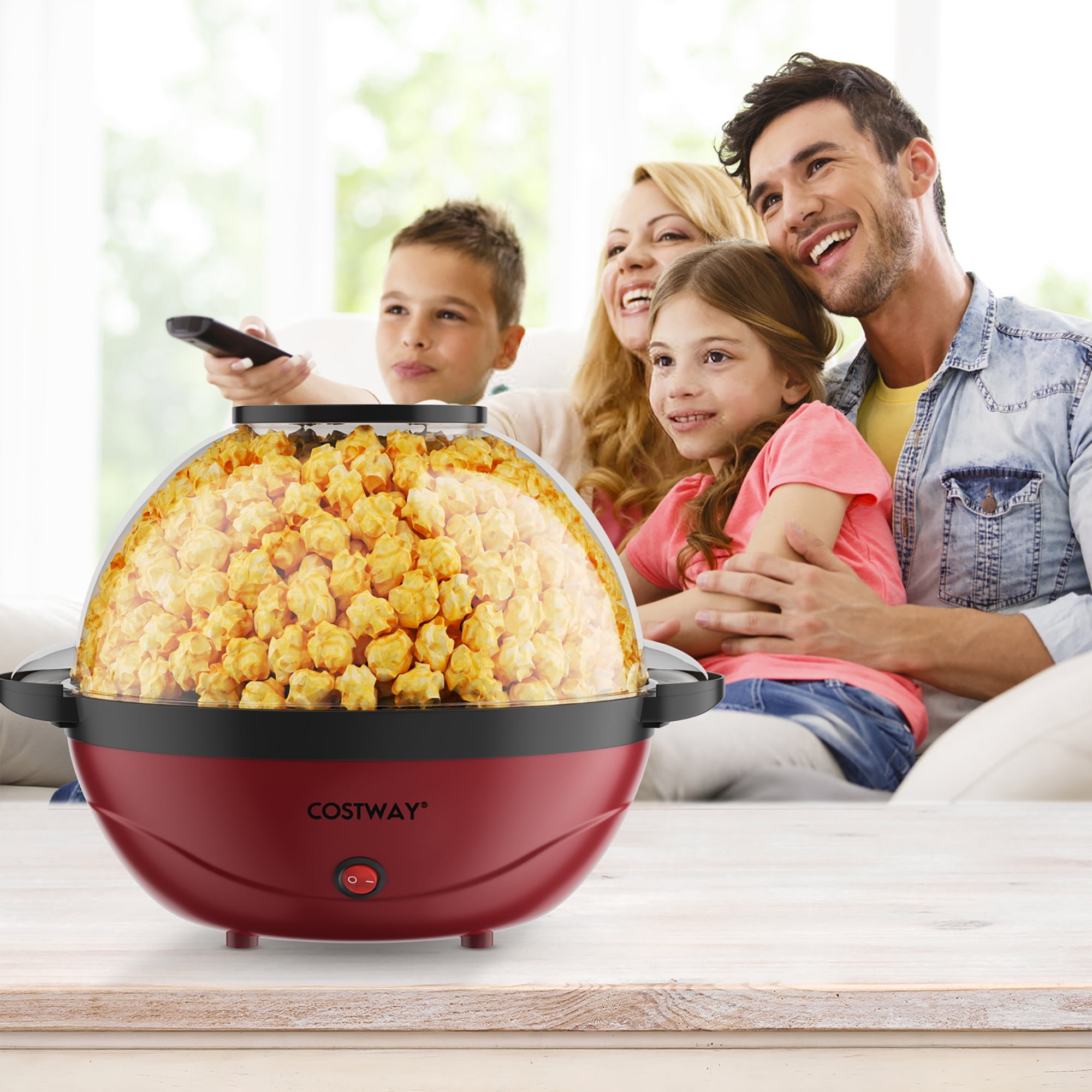GreenLife - Electric Popcorn Maker - Red