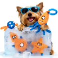 thumbnail image 1 of Juguetes de dentición para cachorros ADDPETS Aros mordedores congelables, paquete de 4, 1 of 7