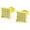 Gold, variant on Unisex - Men Women Iced Hip Hop Square Push Back Stud Earrings 18k Layered Real Gold Plated