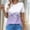Purple plus size floral blouse a1, variant on MORESEC Women Plus Size Tshirts Short Sleeve Round Neck Floral Casual Blouses Cute Vacation Tops Summer Fashion Clothes, Purple 2XL