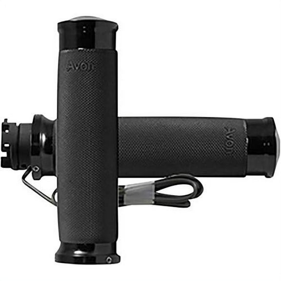 Avon Grips Black Anodized Standard Custom Heated Grips Pair for Indian 2015 - 2019 Scout Models IN-S-CC-86-A-H