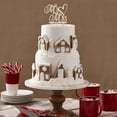 thumbnail image 3 of WEAVILUX Wooden Wedding Cake Toppers Bride and Groom Decorations, 1 Pack Elegant Wedding Party Accessory, 3 of 5