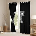 thumbnail image 3 of Feelyou Boys Initial Letter T Blackout Curtains Set of 2 (52x84 Each), Black Monogrammed A to Z Window Curtains, Cartoon Theme Curtains and Drapes, Blackout Curtains Bedroom Decor, 3 of 6