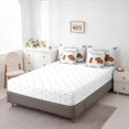 thumbnail image 4 of YST 7Pcs Cute Capybara Comforter Set, Brown Capybara Cartoon, Polyester, King Size (1 Count), 4 of 5