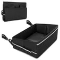 thumbnail image 1 of Under Seat Storage Fit: Truck Tool Organizer Box Under Rear Seat for Bench Seat with Removable Bottom Board, 2 Side Handles, Hook Snap Fix Strap, 1 of 1