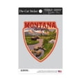 thumbnail image 2 of Die Cut Sticker Kalispell, Montana, Moose and Mountain at Sunset, Contour Vinyl Sticker 3 to 6 inches, (Waterproof Decal for Cars, Water Bottles, Laptops, Coolers), Large, 2 of 5