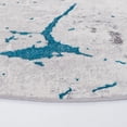 thumbnail image 3 of SAFAVIEH Amelia Pemala Abstract Area Rug, Gray/Aqua, 6'7" x 6'7" Round, 3 of 11