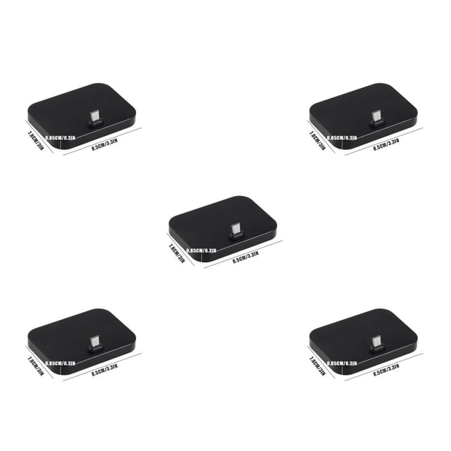 Sidaley Base de Micro USB para teléfono móvil, soporte de adaptador de carga de aleación de aluminio para teléfono de escritorio de oficina Type2 NO2