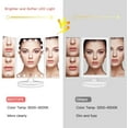 thumbnail image 2 of BESTOPE Makeup Mirror with Lights 21 LED Vanity Mirror with 1X/2X/3X Magnification,Touch Control Design,180 Degree Rotation,Portable Cosmetic Trifold Light Up Mirror, White, 2 of 7