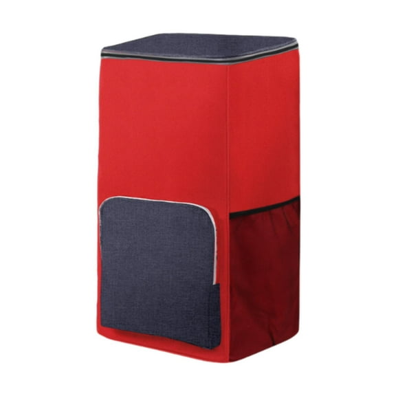 yotijay Shopping Cart Bag Oxford Cloth Spare Bag Large Capacity Waterproof Reusable Fold red