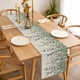 thumbnail image 3 of Table Runner 72 Inches Long for Kitchen Dining, Green Eucalyptus Leaves Dresser Scarf Farmhouse, Dining Table Decorations for Wedding/Parties, Summer Botanical Weeping Rustic 16 x 72 In, 3 of 8