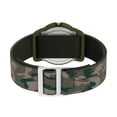 thumbnail image 5 of Kids' Green Analog Watch, Camo Elastic Fabric Strap, 5 of 5