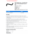 thumbnail image 2 of Upper Radiator Hose - Compatible with 1978 - 1979 Lincoln Mark V 6.6L V8 GAS - Gates, 2 of 2
