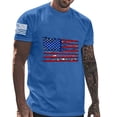 thumbnail image 1 of Mens Casual Pantalones Cortos Cuello Redondo Gradación Impresión Suéter Camiseta, Blusa Deportiva de Fitness para Hombres, 1 of 4