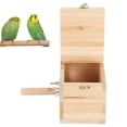 thumbnail image 4 of Strong And Durable Bird Breeding Box, Not Easy To Damage Wood Breeding Box, For Small Pets Home Gardens Birds, 4 of 8