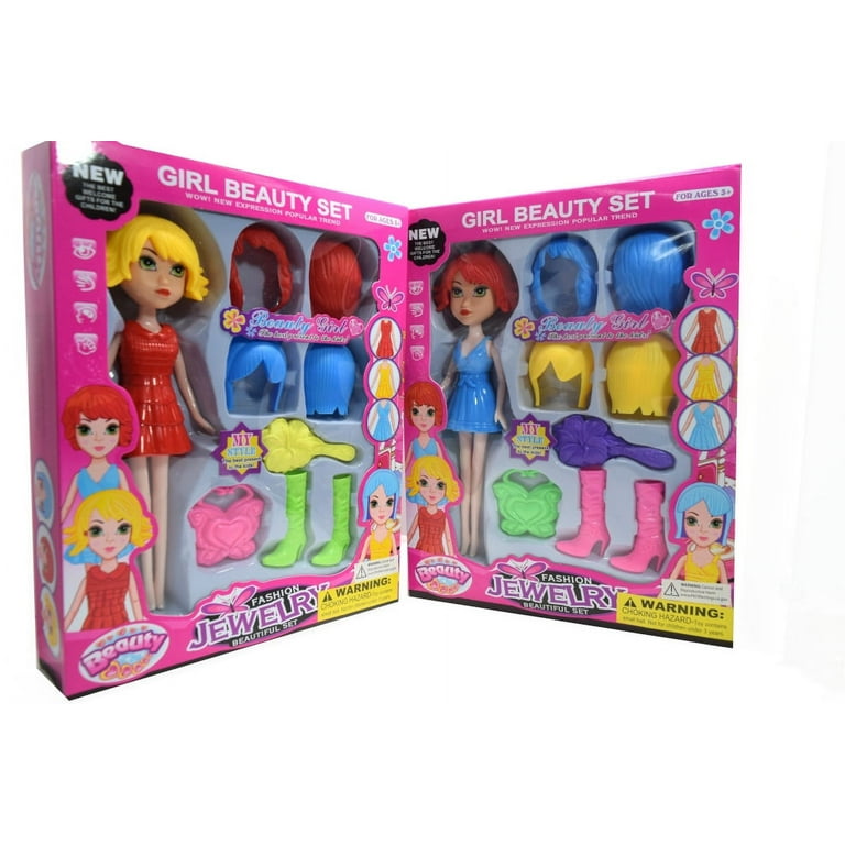 dolls with snap on plastic clothes