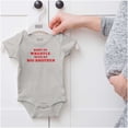 thumbnail image 5 of Born to Wrestle With My Big Brother Bodysuit Jumper Boys Infant Baby Brisco Brands 6M, 5 of 6