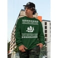 thumbnail image 3 of Pirate Ship Adult Green Crew Neck Sweatshirt, 3 of 6