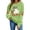 Green E, variant on Enjoytime Halloween Crew Neck Sweatshirts Women Vintage Funny Printed Pullover Top Lightweight Casual Long Sleeve Sweatshirt