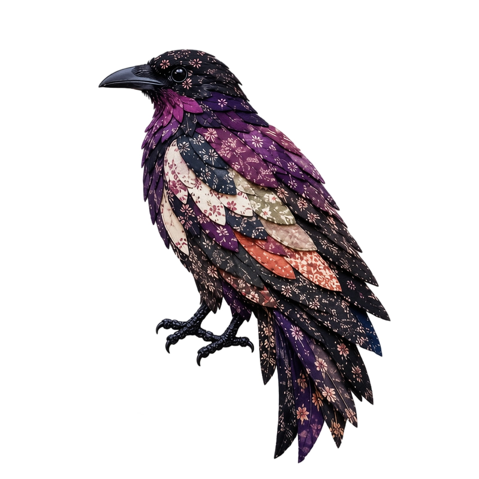 Halloween Decor Doll Making Kit Patchwork Doll DIY Kit Crow Sewing Craft Kits for Adults Fabric Doll Making Kit Fall Home Halloween Decor Handmade Gift for Craft Lovers and Doll Collector 8.66in